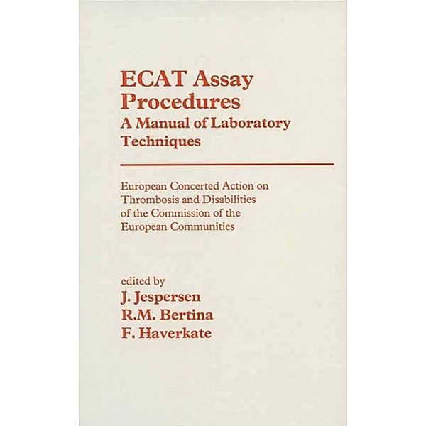 ECAT Assay Procedures A Manual of Laboratory Techniques