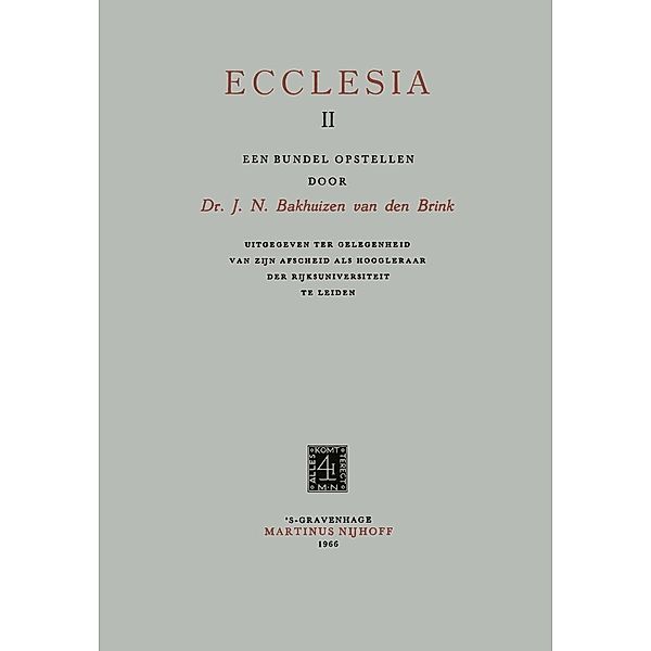 Ecclesia II, J. N. Bakhuizen Van den Brink