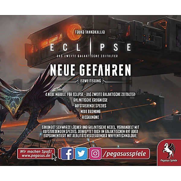 Pegasus Spiele Eclipse: Neue Gefahren, Erweiterung (Spiel)