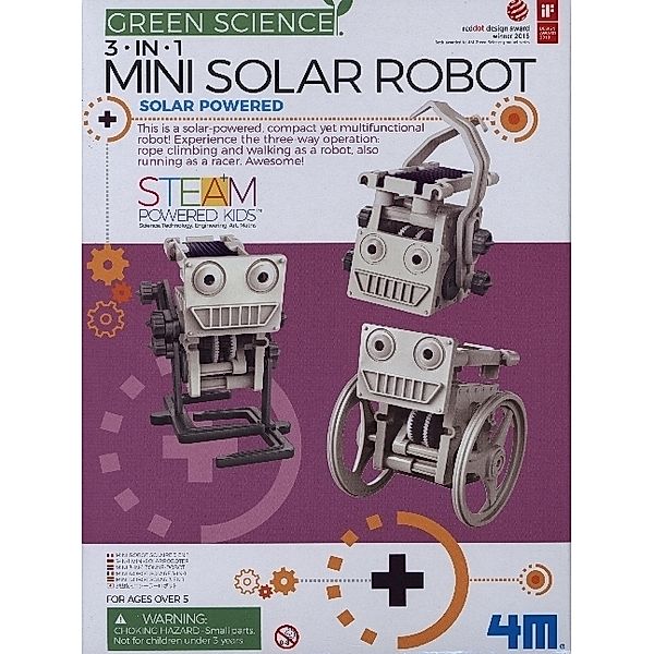 4M, HCM Kinzel Eco-Engineering, 3-in-1 Mini Solar Robot (Experimentierkasten)