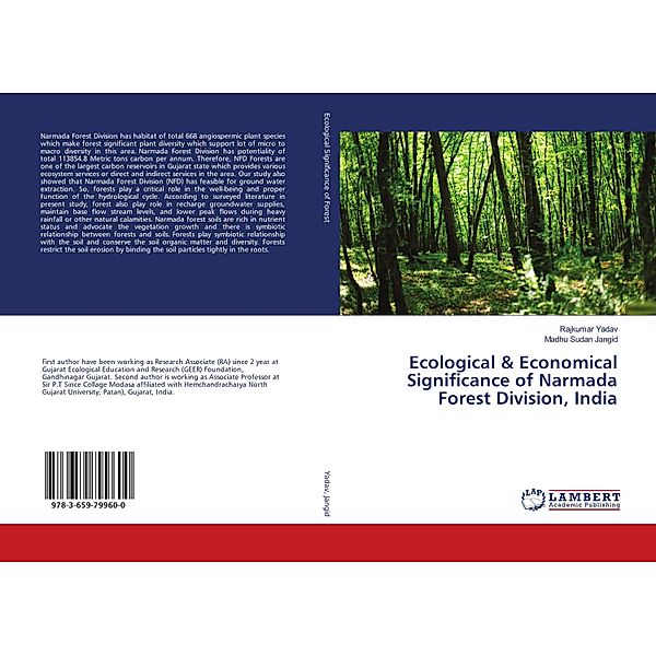 Ecological & Economical Significance of Narmada Forest Division, India, Rajkumar Yadav, Madhu Sudan Jangid