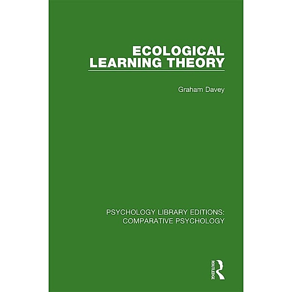 Ecological Learning Theory, Graham Davey