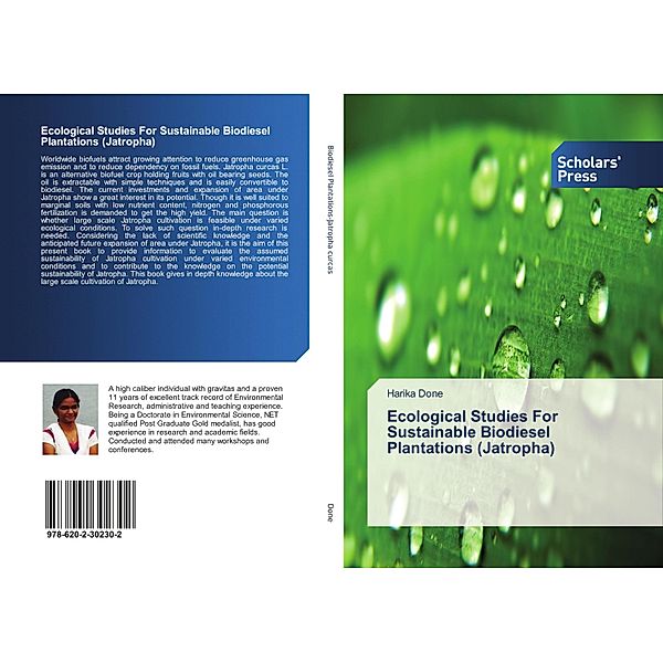 Ecological Studies For Sustainable Biodiesel Plantations (Jatropha), Harika Done