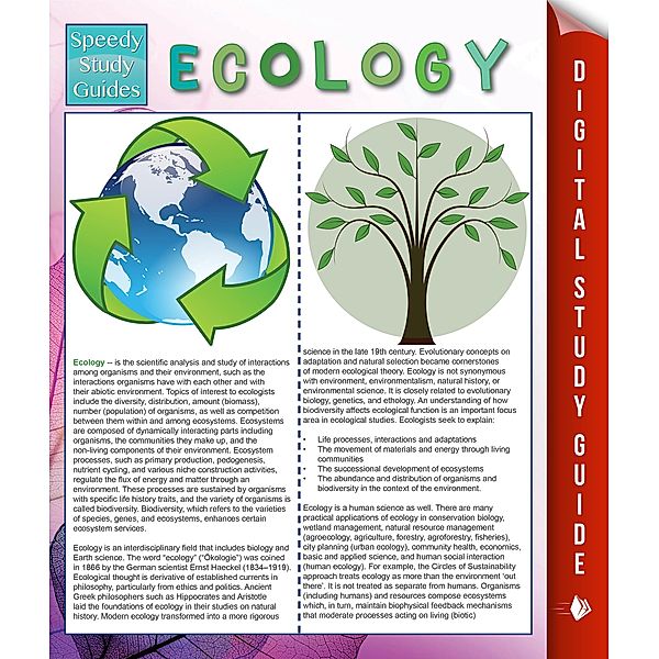 Ecology (Speedy Study Guides) / Dot EDU, Speedy Publishing