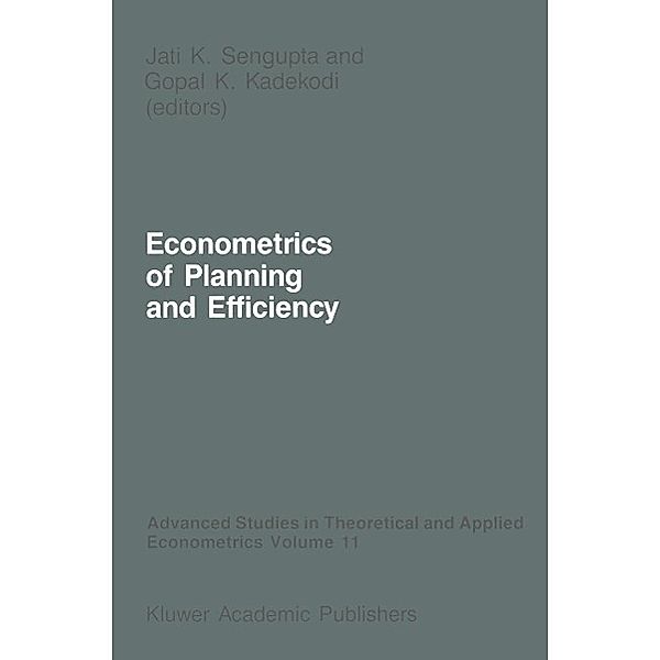 Econometrics of Planning and Efficiency / Advanced Studies in Theoretical and Applied Econometrics Bd.11