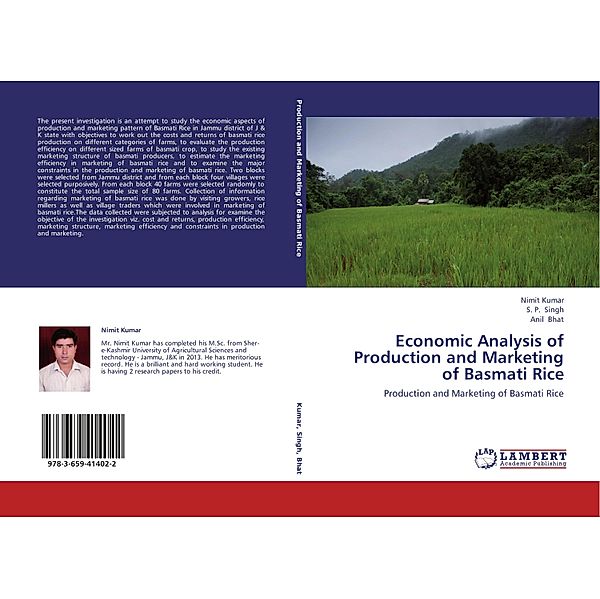 Economic Analysis of Production and Marketing of Basmati Rice, Nimit Kumar, S. P. Singh, Anil Bhat