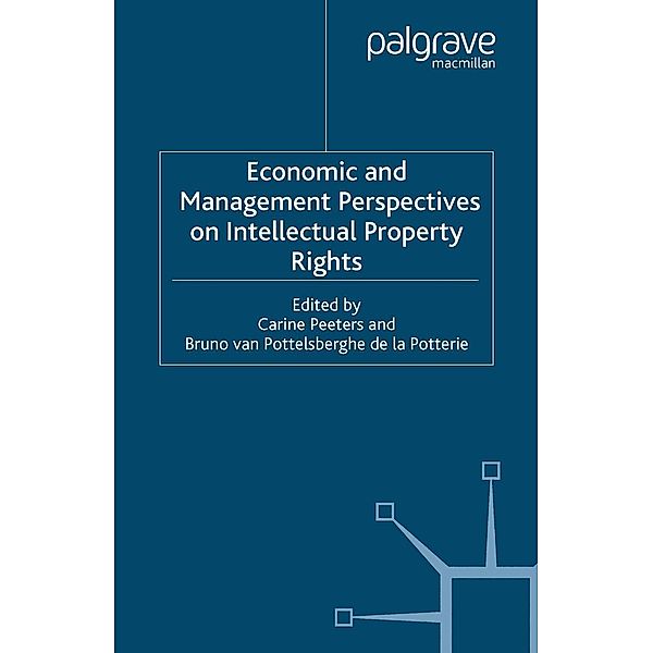 Economic and Management Perspectives on Intellectual Property Rights / Applied Econometrics Association Series