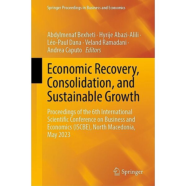 Economic Recovery, Consolidation, and Sustainable Growth / Springer Proceedings in Business and Economics