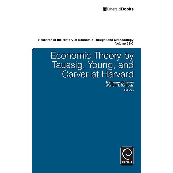 Economic Theory by Taussig, Young, and Carver at Harvard