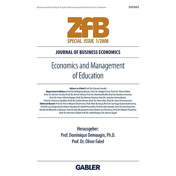 Economics and Management of Education