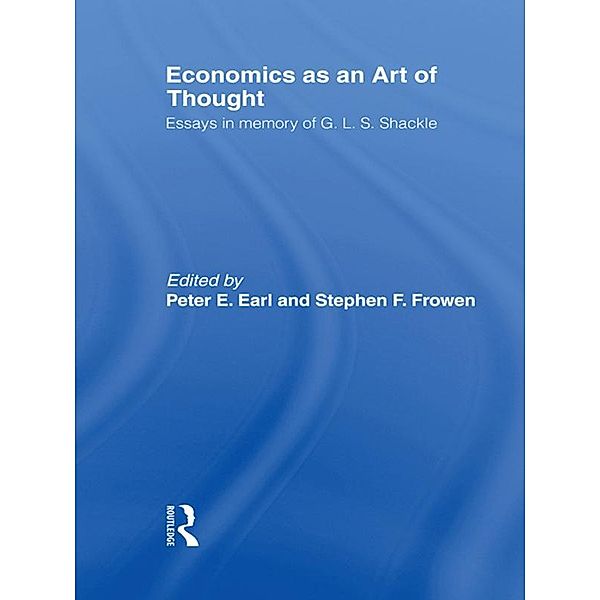 Economics as an Art of Thought / Routledge Studies in the History of Economics
