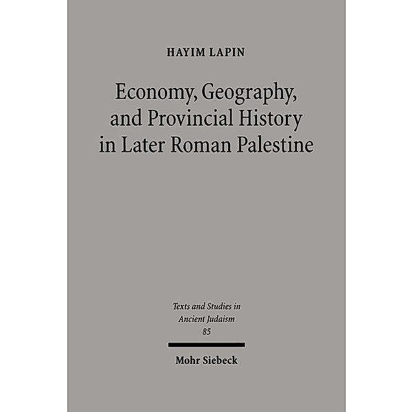 Economy, Geography, and Provincial History in Later Roman Palestine, Hayim Lapin