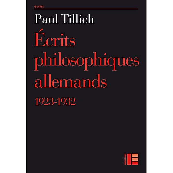 Ecrits philosophiques allemands, Paul Tillich