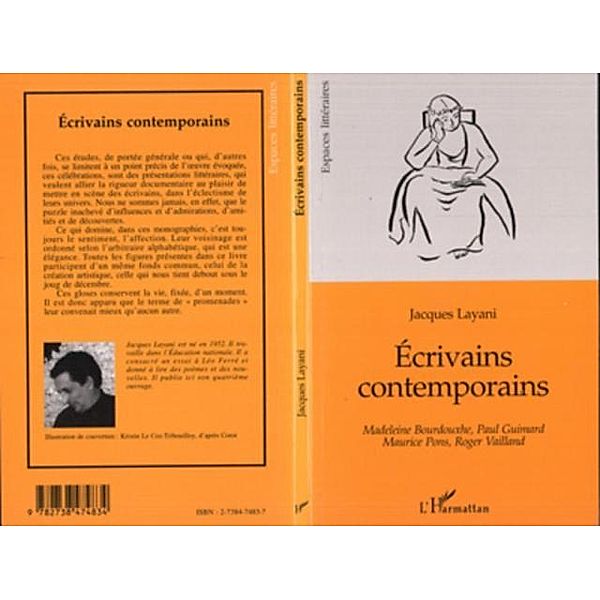 ECRIVAINS CONTEMPORAINS / Hors-collection, Layani Jacques