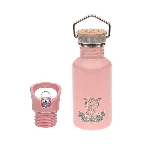 LÄSSIG Edelstahl-Trinkflasche ADVENTURE 0,5 l in rosa