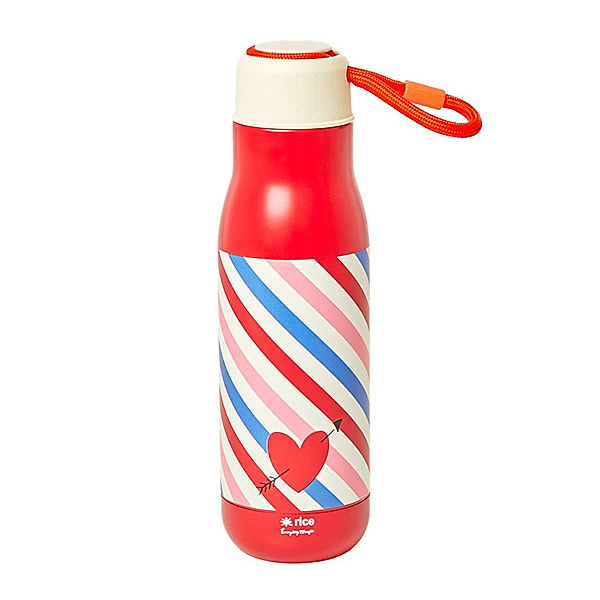 rice Edelstahl-Trinkflasche CANDY STRIPES (0,5l)