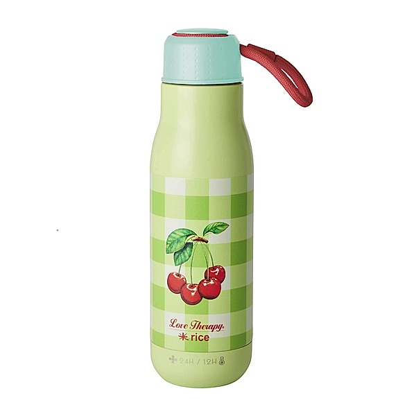 rice Edelstahl-Trinkflasche LOVE THERAPY CHERRY (500ml)