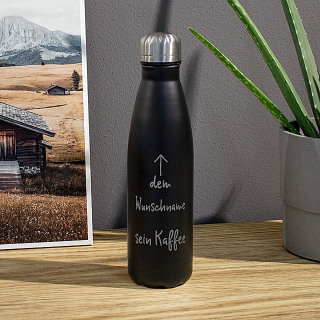 Water Jug Trinkflasche in schwarz