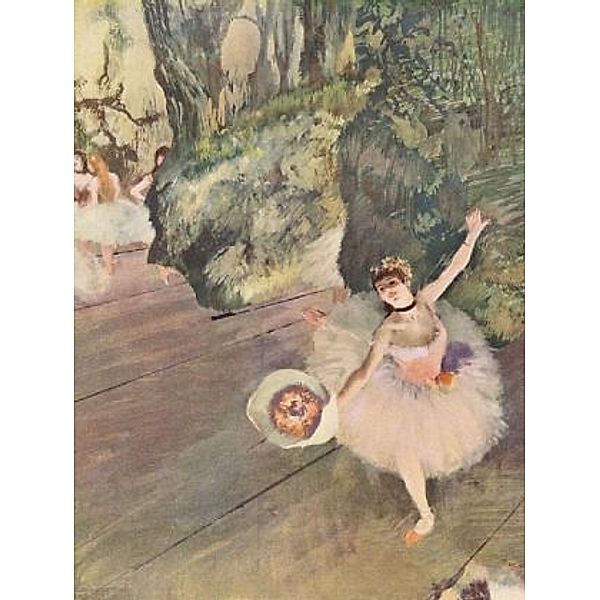 Edgar Germain Hilaire Degas - Tänzerin mit Blumenstrauß (Der Star des Balletts) - 100 Teile (Puzzle)