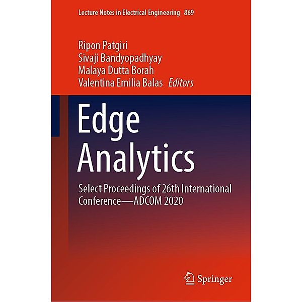Edge Analytics / Lecture Notes in Electrical Engineering Bd.869