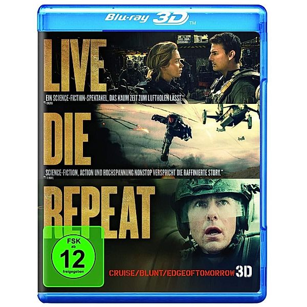 Edge of Tomorrow - 3D-Version, Emily Blunt,Bill Paxton Tom Cruise