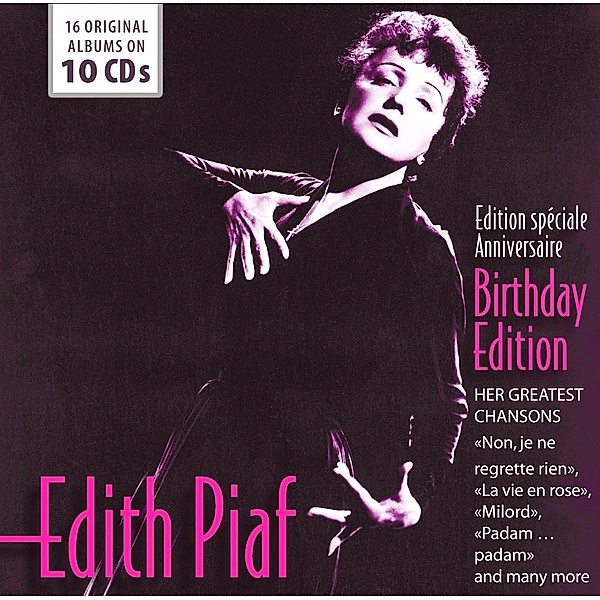 Edith Piaf - Birthday Edition - 16 Original Albums, 10 CDs, Edith Piaf