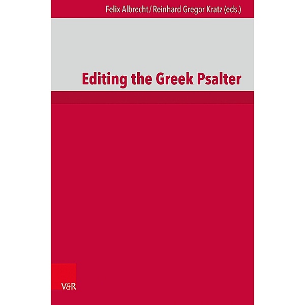 Editing the Greek Psalter