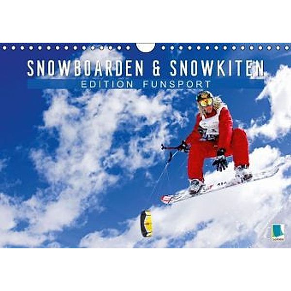 Edition Funsport: Snowkiten und Snowboarden (Wandkalender 2015 DIN A4 quer), CALVENDO