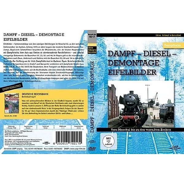 Edition Volldampf in Deutschland - Dampf - Diesel - Demontage. Eifelbilder,DVD