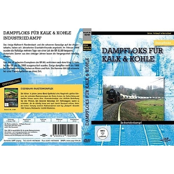 Edition Volldampf in Deutschland - Dampfloks für Kalk & Kohle - Industriedampf,DVD