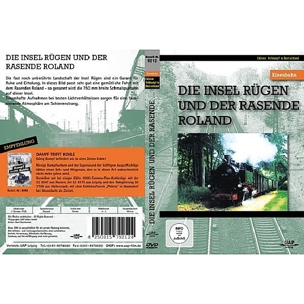 Edition Volldampf in Deutschland - Die Insel Rügen und der rasende Roland,DVD