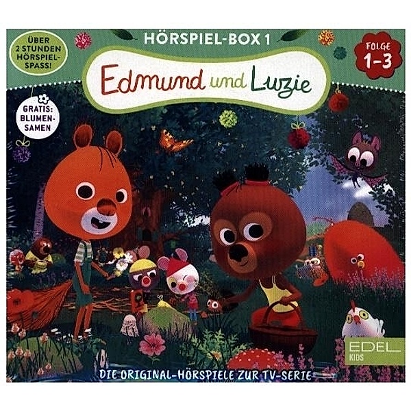 Edmund und Luzie - Hörspiel-Box mit Blumentütchen.Folge.1-3,3 Audio-CD, Edmund Und Luzie