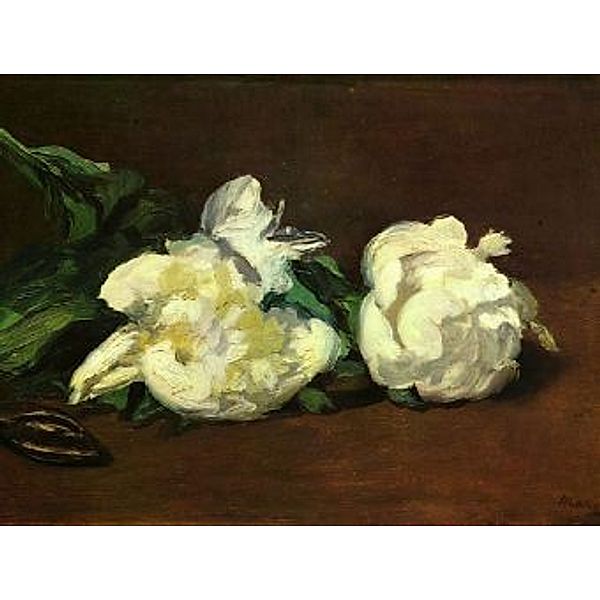 Edouard Manet - Stilleben, Weiße Pfingstrosen - 100 Teile (Puzzle)