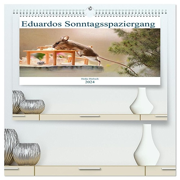 Eduardos Sonntagsspaziergang (hochwertiger Premium Wandkalender 2024 DIN A2 quer), Kunstdruck in Hochglanz, Heike Hultsch