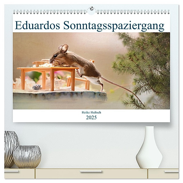 Eduardos Sonntagsspaziergang (hochwertiger Premium Wandkalender 2025 DIN A2 quer), Kunstdruck in Hochglanz, Calvendo, Heike Hultsch