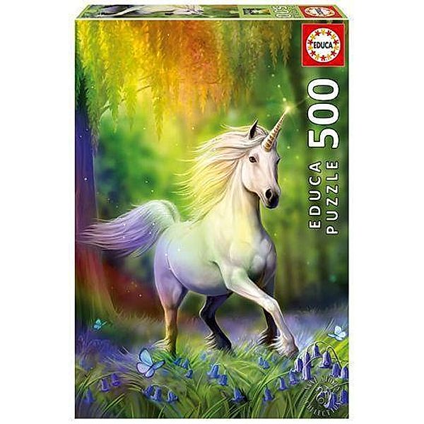 Educa - Einhorn im Regenbogen 500 Teile Puzzle