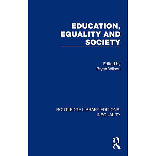 Education, Equality and Society