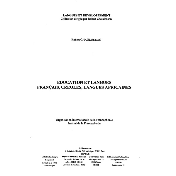 education et langues francaiscreoles / Hors-collection, Molero Valerie