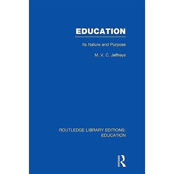 Education (RLE Edu K), M Vc Jeffreys