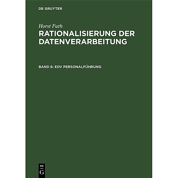 EDV Personalführung / Jahrbuch des Dokumentationsarchivs des österreichischen Widerstandes, Horst Futh