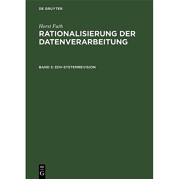 EDV-Systemrevision / Jahrbuch des Dokumentationsarchivs des österreichischen Widerstandes, Horst Futh