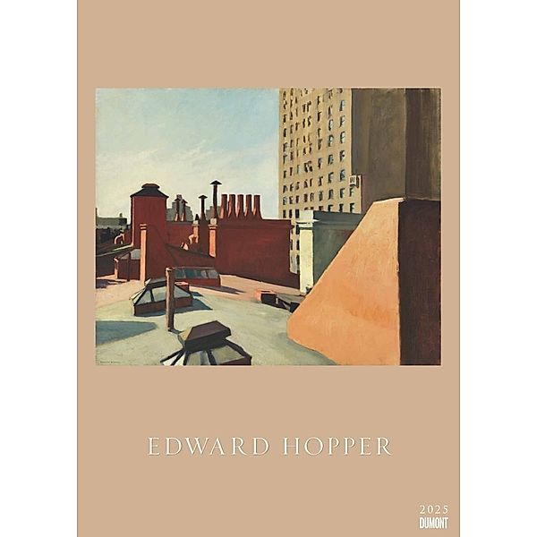 Edward Hopper 2025 - Kunst-Kalender - Poster-Kalender - 50x70