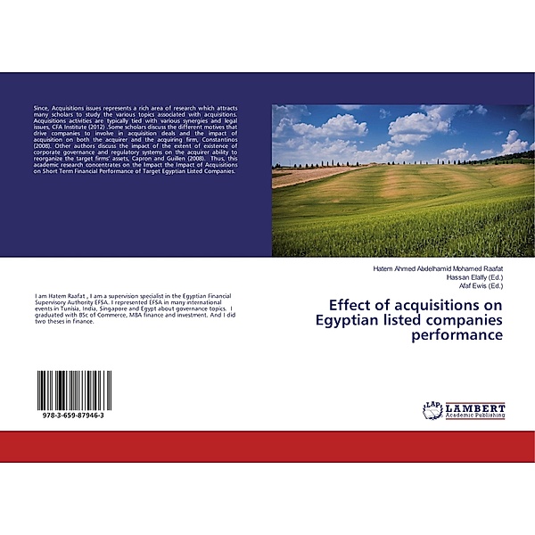 Effect of acquisitions on Egyptian listed companies performance, Hatem Ahmed Abdelhamid Mohamed Raafat