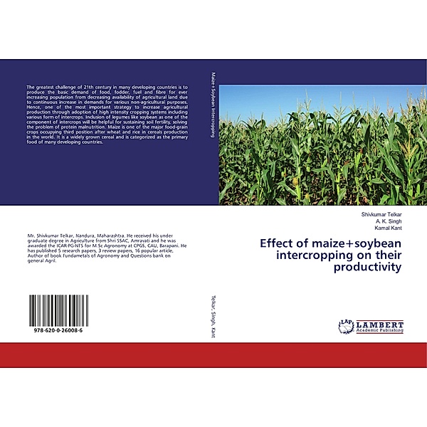 Effect of maize+soybean intercropping on their productivity, Shivkumar Telkar, A. K. Singh, Kamal Kant