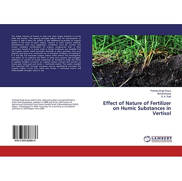 Effect of Nature of Fertilizer on Humic Substances in Vertisol, Prahlad Singh Kusro, Nirmal Kumar, S. K. Patil