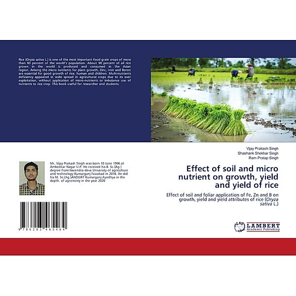 Effect of soil and micro nutrient on growth, yield and yield of rice, Vijay Prakash Singh, Shashank Shekhar Singh, Ram Pratap Singh