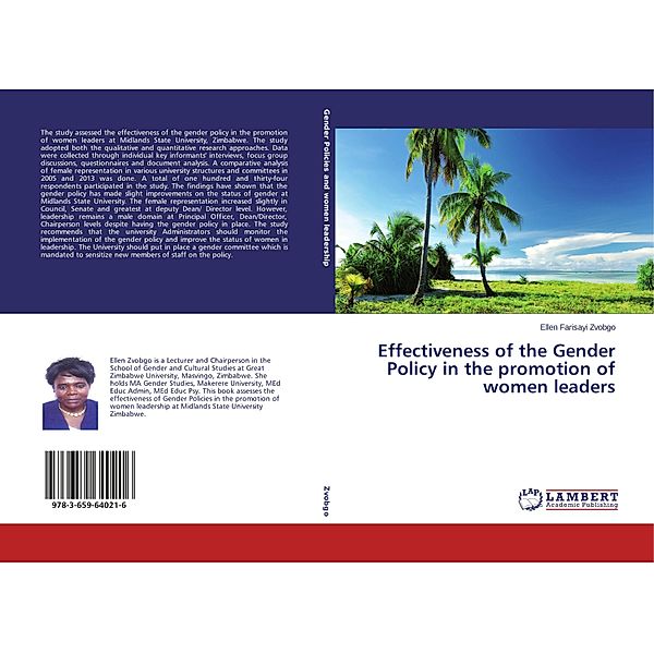 Effectiveness of the Gender Policy in the promotion of women leaders, Ellen Farisayi Zvobgo
