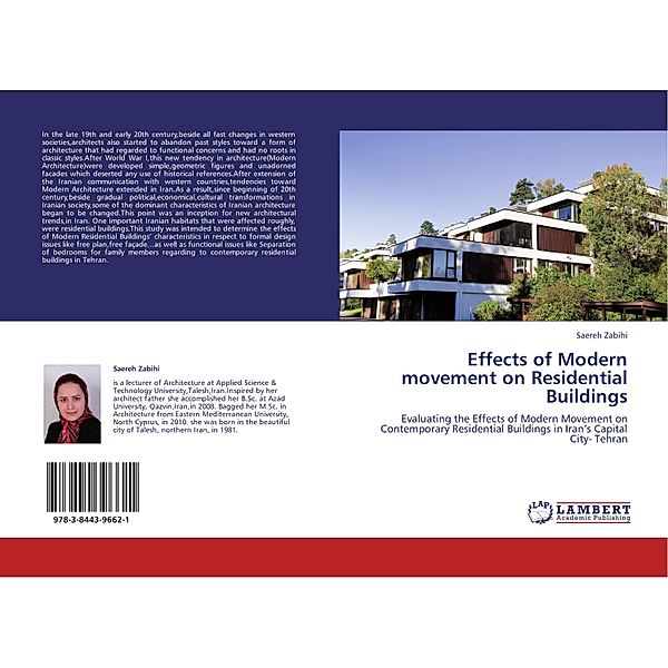 Effects of Modern movement on Residential Buildings, Saereh Zabihi
