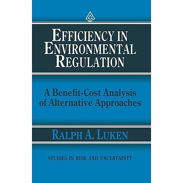 Efficiency in Environmental Regulation / Studies in Risk and Uncertainty Bd.1, Ralph A. Luken