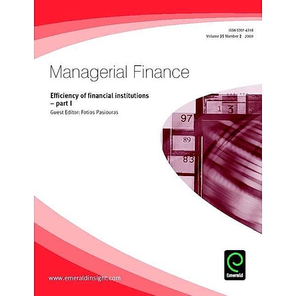 Efficiency of Financial Institutions - Part 1